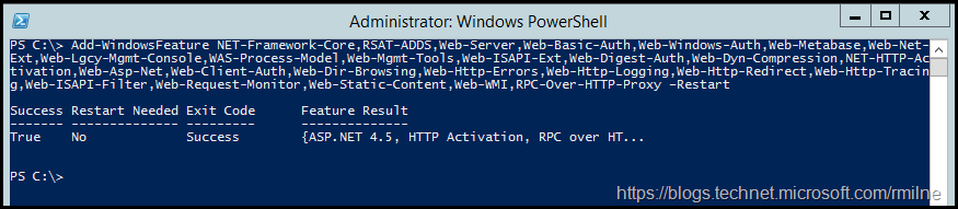 Installing Exchange 2010 OS Prerequisites On Windows Server 2012 R2