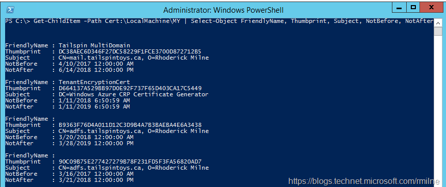 Certificate For Local System With Thumbprint classicstips