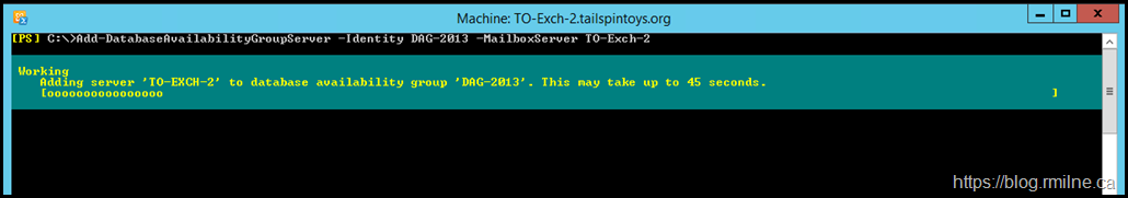 Add Mailbox Server To DAG After Disabling Existing Computer Object