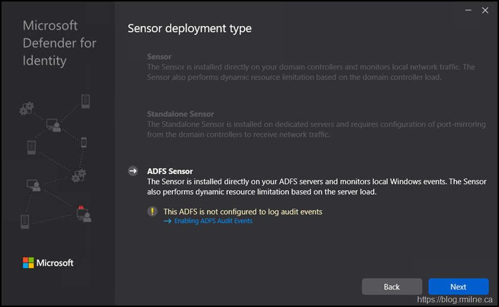 Install MDI AD FS - This ADFS Is Not COnfigred To Log Audit Entries