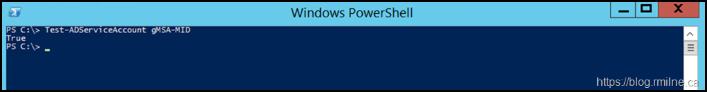 Validating that Domain Controller Can Request Managed Password