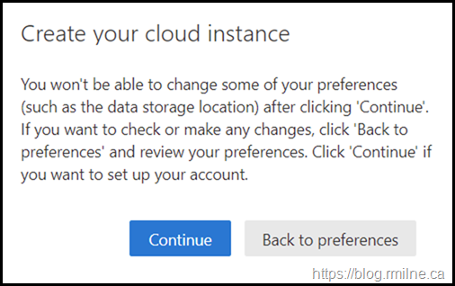 MDE Create Cloud Instance