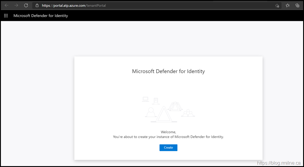 Creating MDI Instance - https://portal.atp.azure.com/