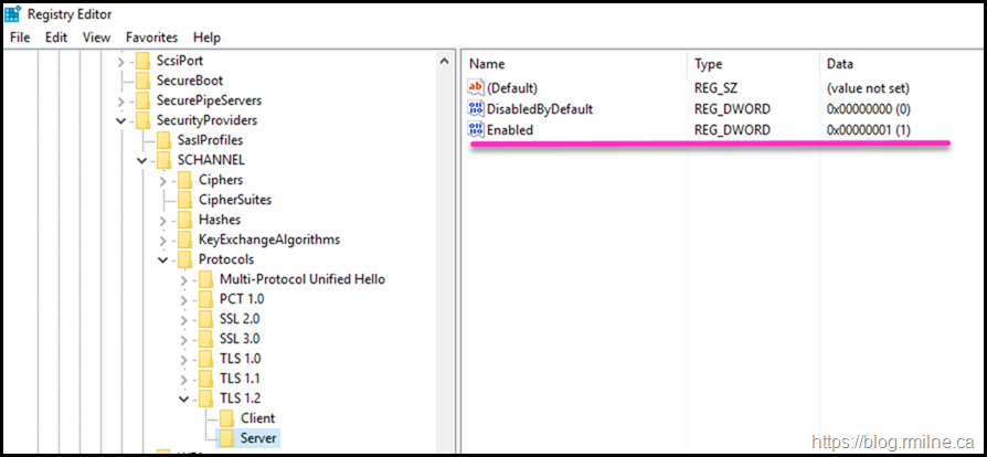 IISCrypto Override Enabled Option - Expected Value Present