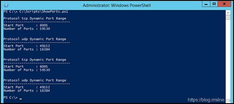 udp client ephemeral ports check