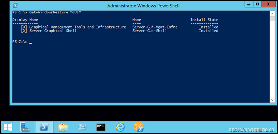 Server-Gui-Mgmt-Infra - Is Available On Windows Server 2012 R2