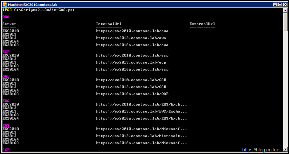 PowerShell Script Output Using Write-Host on Exchange 2010