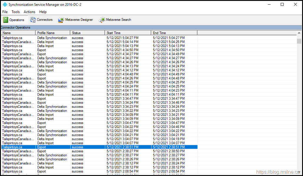 Azure AD Connect - Modified Schedule Timing