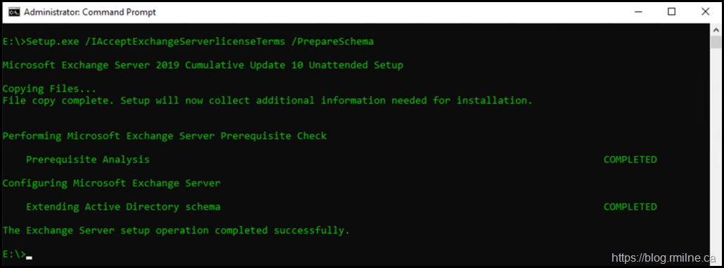 Exchange Prepare Schema Now Able To Proceed After Incrementing Forest Functional Level