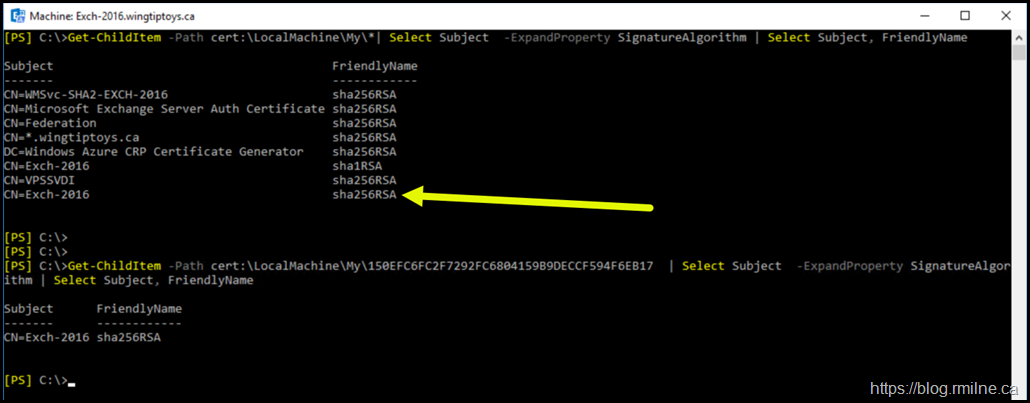 New Certificate Is SHA2 Based