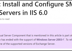 IIS SMTP Component Not Supported