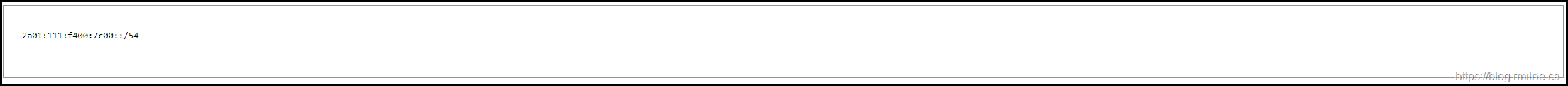 EOP IP Ranges From 2014 - IPv6