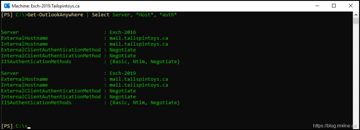Exchange CAS Namespaces For Outlook Anywhere