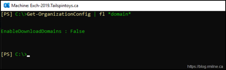 Check OrganizationConfig EnableDownloadDomains