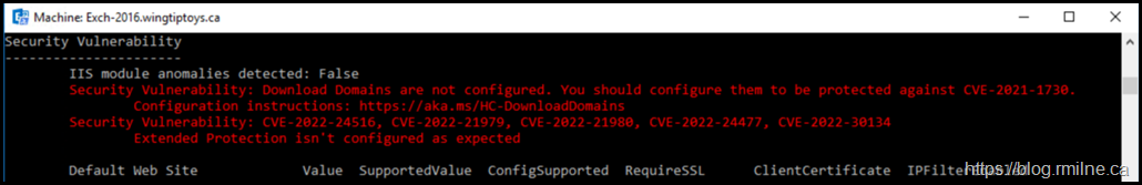 Verify Exchange CVE-2022-21978 Remediated Using HealthChecker Script