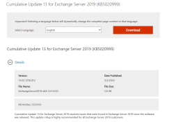 Exchange 2019 CU13 Download