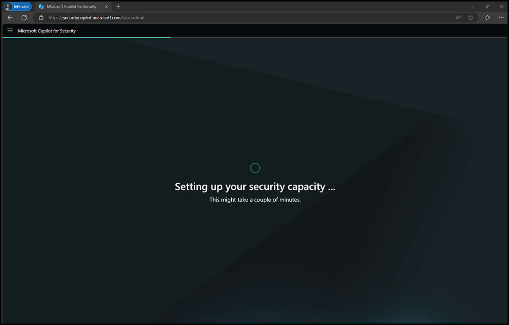 Copilot for Security Setup - Setting up Security Capacity