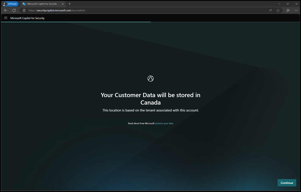 Copilot for Security Setup - Customer Data Storage Location