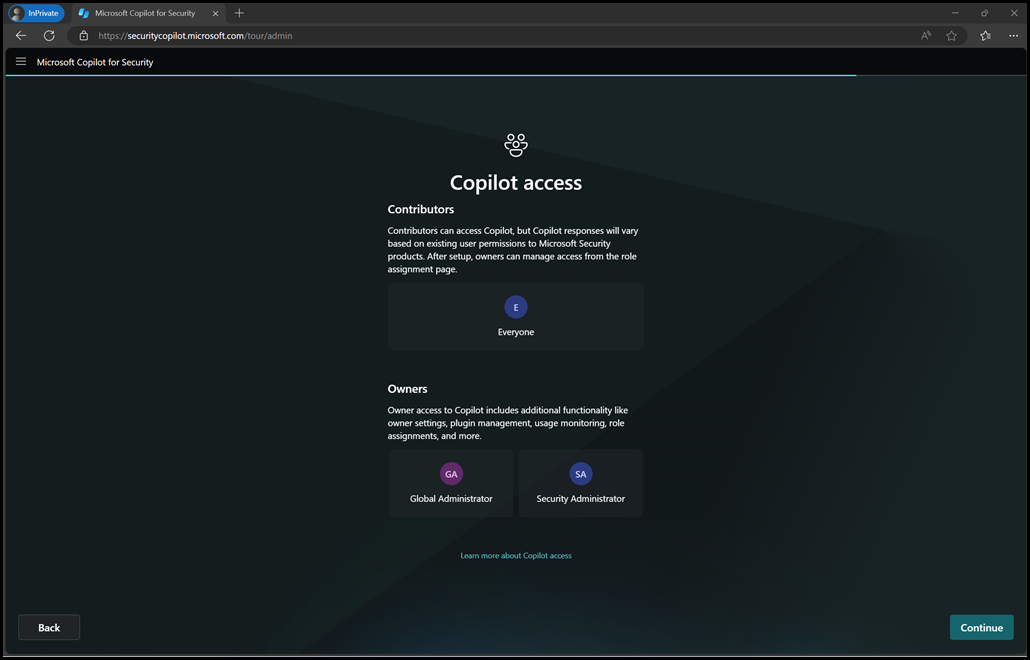 Copilot for Security Setup - Access Control