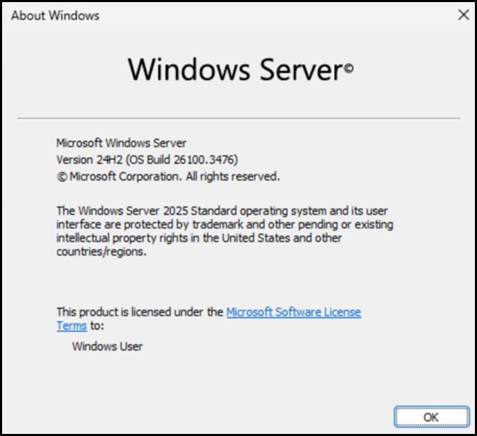 Windows Server 2025 - Windows Server 24H2