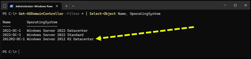 Unable To Deploy Windows Server 2025 DC - Blocked By 2012R2 DC