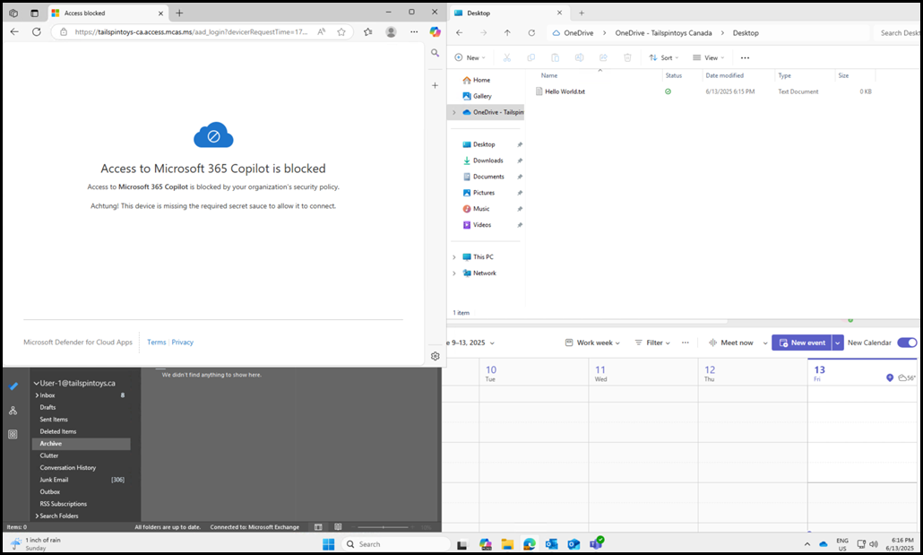 Defender for Cloud Apps Access Policy Showing Browser Accces Blocked But Desktop Applications Continue To Connect