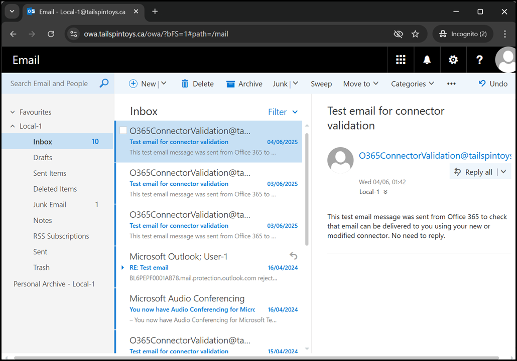After Disabling Disabling WinHTTP2 On Windows Server 2025 WAP - OWA Now Works